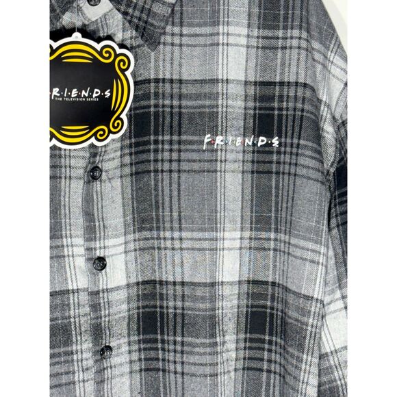 Friends TV Series Plaid Flannel Shirt Red Car Graphic Lift & Slide Size M - Picture 2 of 6